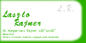 laszlo rajner business card